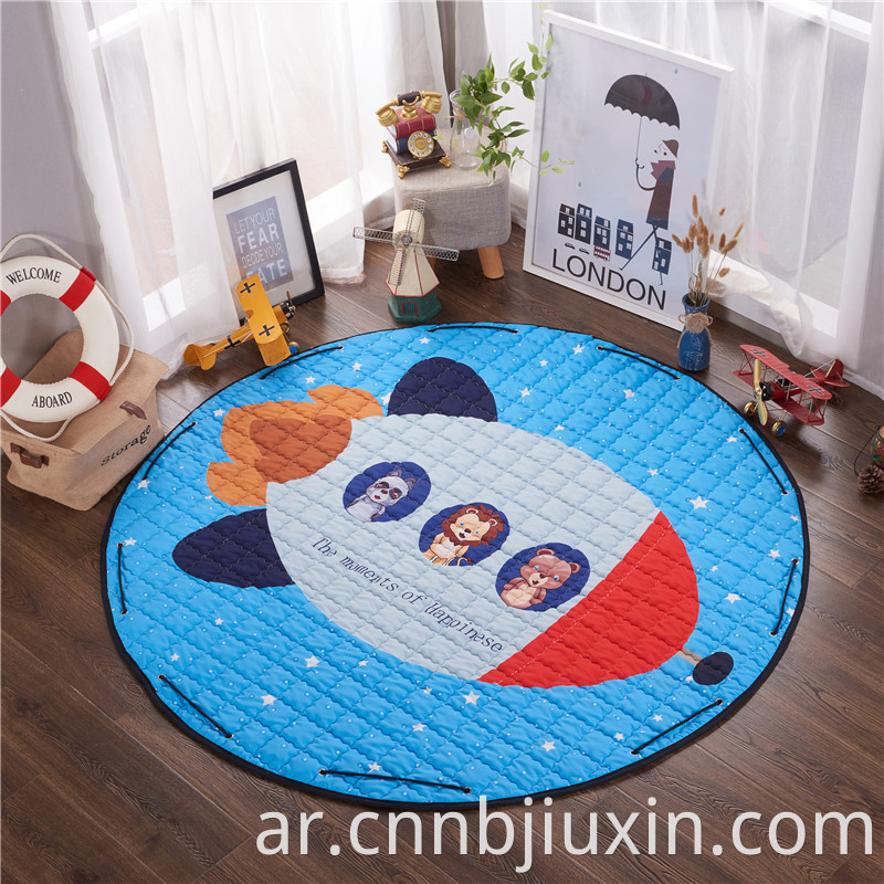 Printed Round Kids Toys Carpet 